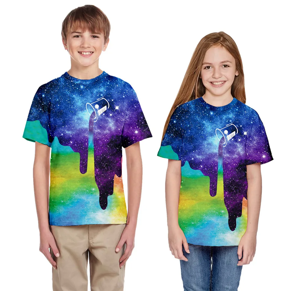 Детская футболка с объемным рисунком яркие футболки для девочек и мальчиков