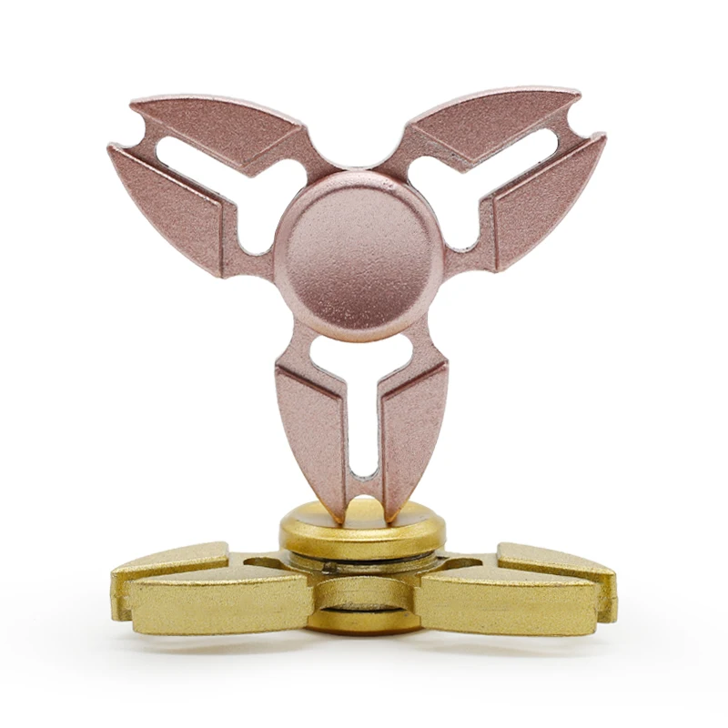 Новый EDC Непоседа Tri Spinner Игрушки узор ручной металл палец блесны и СДВГ взрослых