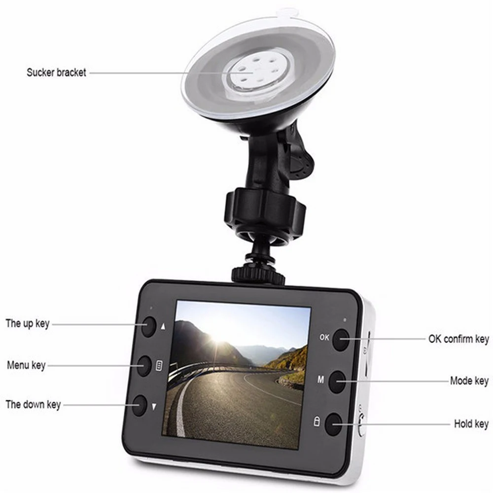 HD 1080P Видеорегистраторы для автомобилей Камера вождения Регистраторы Dash Cam