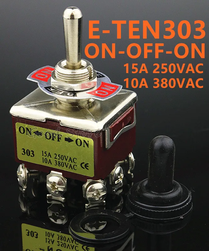 1 шт. 12 мм E TEN303 9 контактов 3 позиции 15A 250VAC 10A 380VAC двойной броска