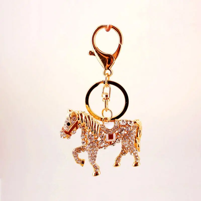 Кристальная лошадь брелок кольцо P ony Rhinestone сумка Мода | Украшения и аксессуары