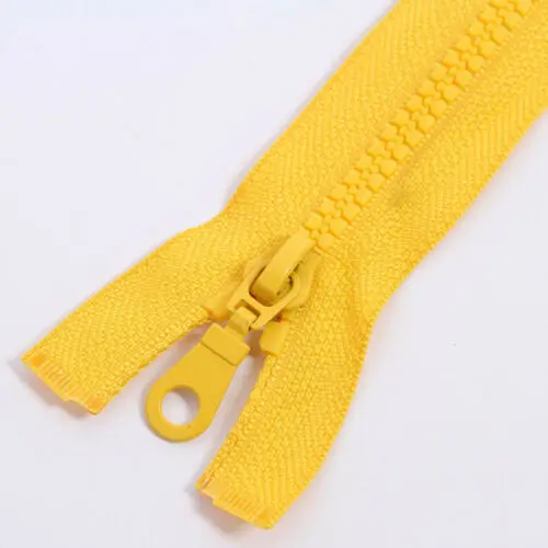Yellow 70 см толстый открытый конец молнии смолы молния пуховик/пальто на молнии Одежда Швейные аксессуары - Color: Yellow
