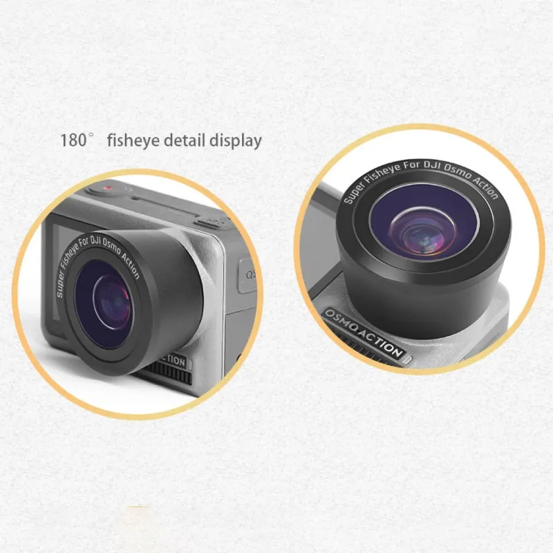 Для DJI OSMO ACTION объектив рыбий глаз подводная экшн-камера Внешние оптические