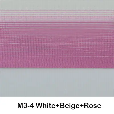 M3-4 White and Rose EWAY Каса Зебра жалюзи градиентные цветные зебры оттенки солнцезащитные рулонные шторы Жалюзи День Ночь рулонные жалюзи No. ZB_M3 - Цвет: M3-4 White and Rose