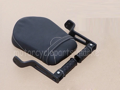 Type 6 Seat wFootpeg Спинка мотоцикла Сисси Бар заднего сиденья подножка защита двигателя Крушение Бар для Yamaha V Star болт XVS950 XV950 - Цвет: Type 6 Seat wFootpeg