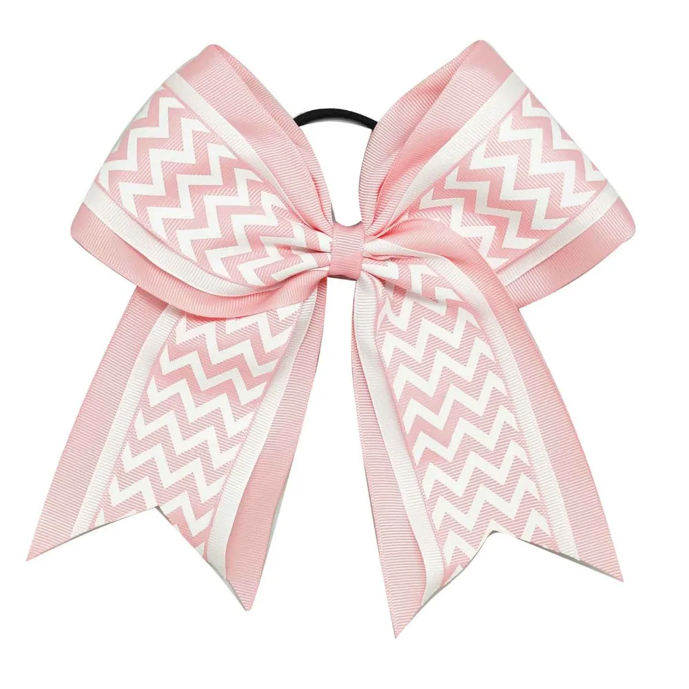 5 шт./лот 7 дюймов Блестящий американский флаг бант для чарлидинга девочек