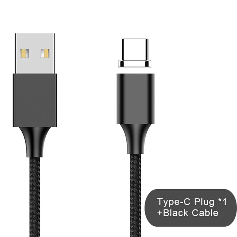 Type-c with cable NOHON Магнитный зарядный шнур, кабель для синхронизации данных, 8 Pin, для iPhone X 10, 8, 7, 6, 5 Plus, для iPad Mini, IOS 9, 10, 11, кабель для зарядного устройства - Цвет: Type-c with cable