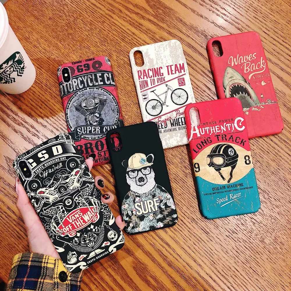 For iPhone XR Case Luxury 3D Cute Luminous Light Hard PC Back Cover XS Max X 6s 7 8 Plus Protective Coque Accessories |