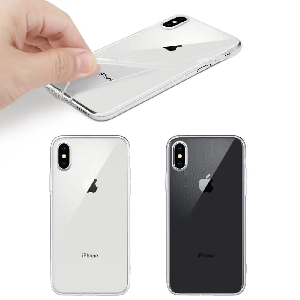 100 шт для iPhone X 8 plus чехол тонкий прозрачный мягкий TPU чехол Поддержка беспроводной зарядки для samsung A10 A20 A30 A50 A70 NOTE 10 PRO