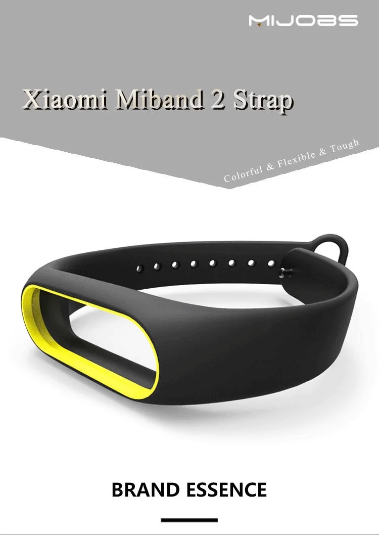 Mi jobs Цветной силиконовый ремешок для Xiaomi mi band 2, умный ремешок на запястье, двойной цвет, замена для mi band 2, браслеты