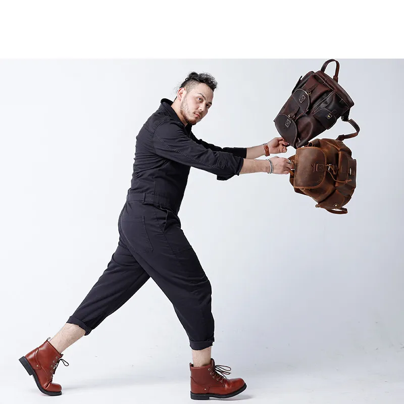 Мужской деловой портативный рюкзак ручной работы сумка на плечо для ноутбука в