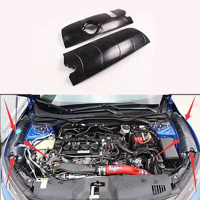 

2 шт., пылезащитный чехол для переднего двигателя Honda Civic 16-2017