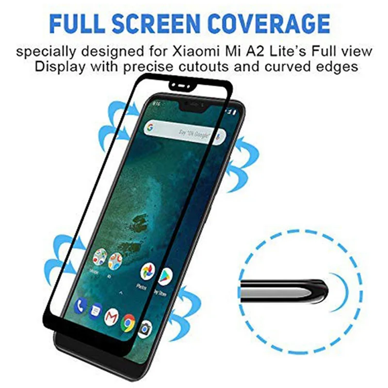 Для Xiaomi mi A2 Lite светильник mi a 2 2lite защитное стекло пленка для объектива камеры полное покрытие защита экрана закаленное стекло на mi a2lite