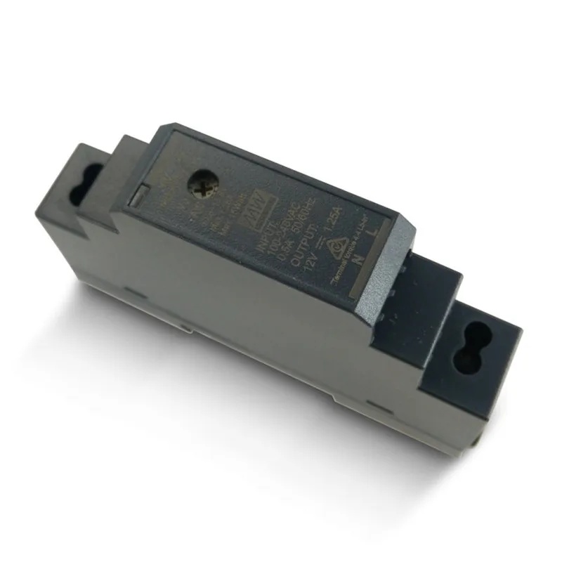 HDR-15w 5 в 12 В 15 в 24 в 48 в 15 Вт meanwell источник питания 15 Вт Ультра тонкая ступенчатая форма din-рейка импульсный источник питания HDR-15
