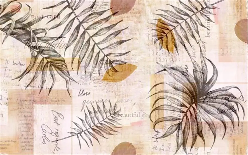 2019 настенные фрески обои скандинавские Простые Модные расписанные вручную