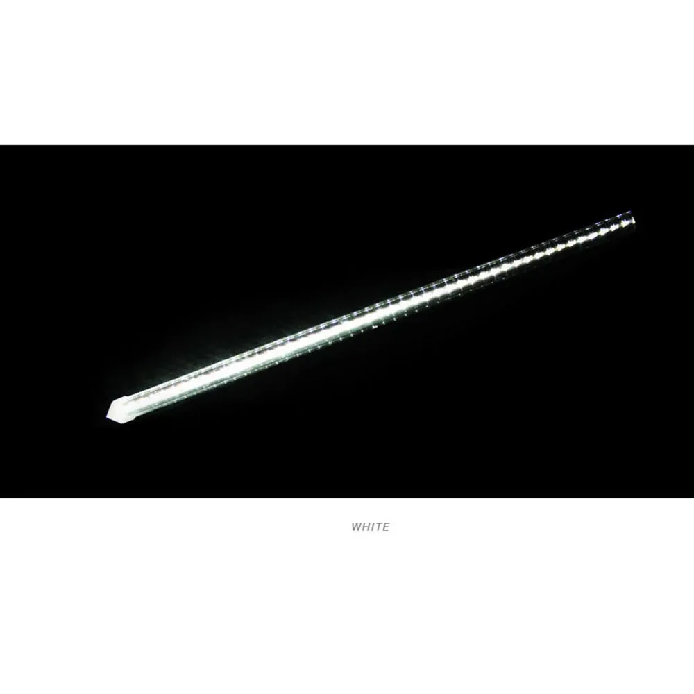 Синий Белый Метеоритный Дождь светодиодная гирлянда 8 трубок 30 см падающая