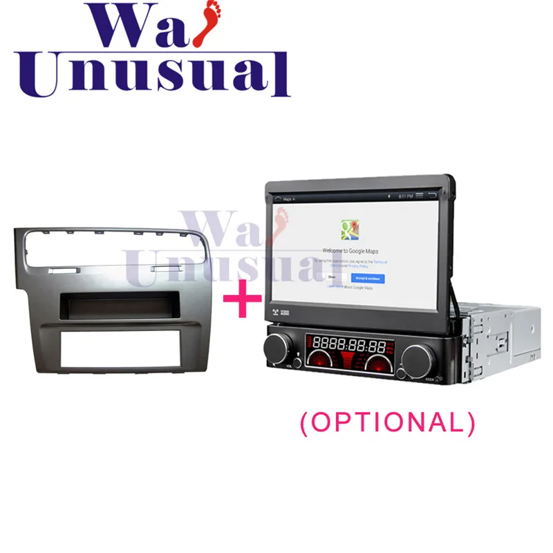 1DIN Top Quality Car Radio Fascia Panel for VW Golf 7 2013 Stereo Dash CD Facia Trim Installation Kit | Автомобили и мотоциклы