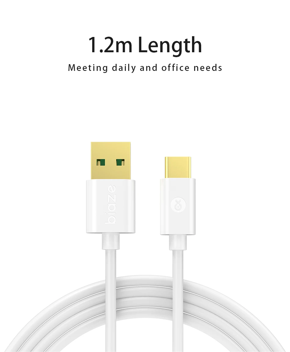 Кабель Biaze 120 см 5A type-C для samsung Galaxy, usb-кабель для Xiaomi Mi, huawei, супер зарядное устройство, шнур, usb кабели