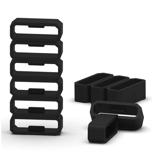 11 pieces ECSEM силиконовая резиновая петля Замена для Garmin vivosmart HR+ часы ремешок хранитель безопасности Пряжка Размер 18 мм Фиксированная роль - Цвет: 11 pieces
