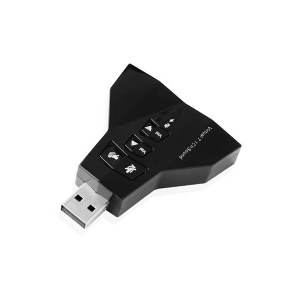 Внешний 7,1 канальный USB 3D Звуковая карта аудио для ноутбука ПК для Macbook Pro USB 2,0 адаптер для разъема 3,5 мм наушники микрофон