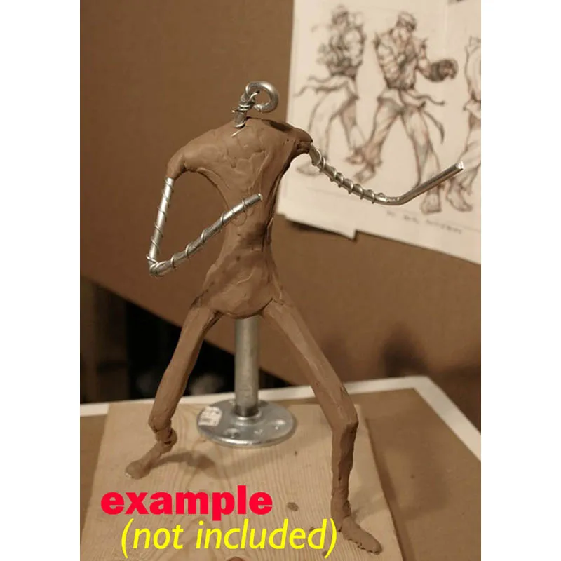 Алюминиевая проволока DIY кукольный кронштейн для гончарной глины инструменты