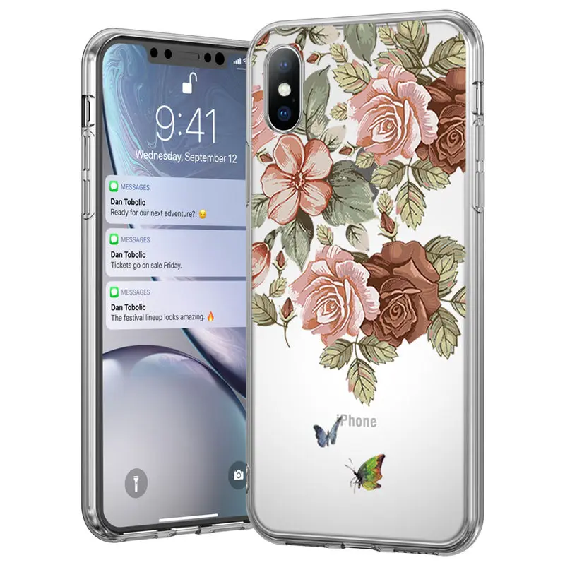 2521 Мягкий силиконовый чехол Ottwn для iPhone 11, 7, 8, 6, 6S Plus, 5, 5S, SE, Ретро стиль, листья, цветы, чехол для телефона s, для iPhone XR X XS Max, задняя крышка - Цвет: 2521