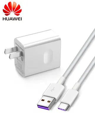 US Adapter 5A Cable Оригинальное зарядное устройство для быстрой зарядки Huawei 4,5 V 5A для Huawei P20 Pro P20 Lite Mate 10 Mate 20 Pro 5A Type C-Cable - Тип штекера: US Adapter 5A Cable