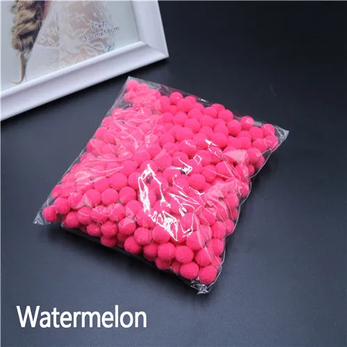 Watermelon 400 шт./пакет помпон меховой шарик плюшевый мяч собственными руками Сделай Сам Материал раннего обучения со шпилькой, креативный, ручная работа, Свадебная вечеринка дома деко - Цвет: Watermelon