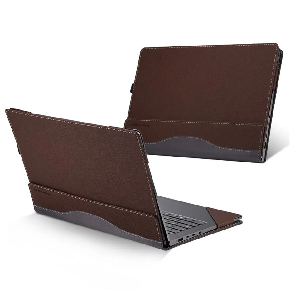 Чехол для lenovo Yoga C930 13,9 дюймов Yoga 920 910 сумка для ноутбука lenovo Yoga 7 Pro 6/5 Pro съемный чехол из искусственной кожи - Цвет: Coffee-T1