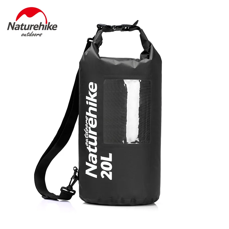 Naturehike 20L Сверхлегкий вид сухой мешок с окном ТПУ пакет водонепроницаемый мешок одного плеча для каякинга рафтинг Кемпинг