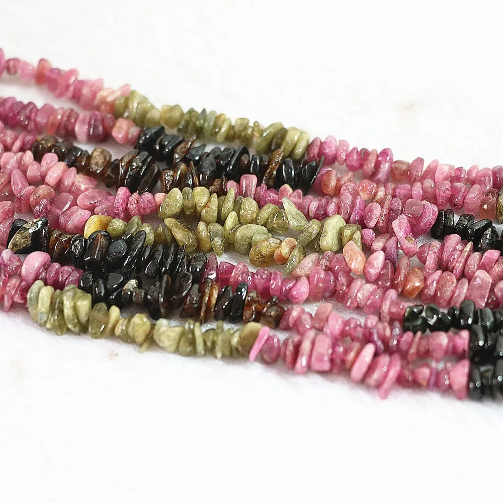 Модные Разноцветные тюрмалиновые камни 5-7 мм нестандартные гравия свободные