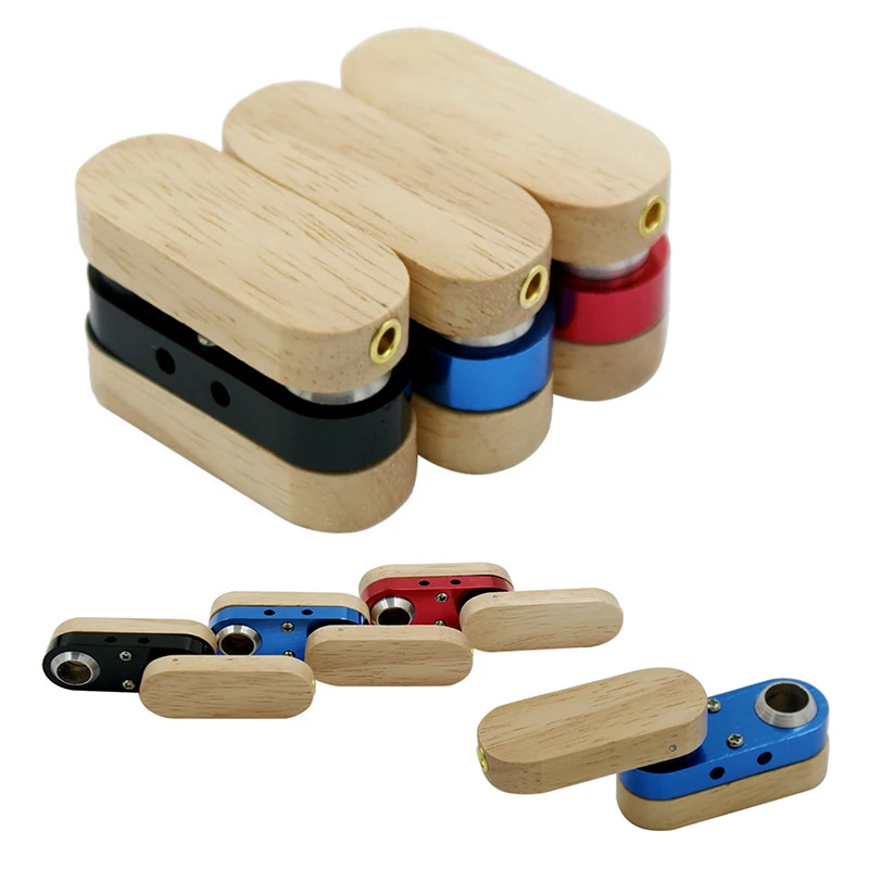 Новая двухслойная курительная труба с металлом + дерево портативная токарная