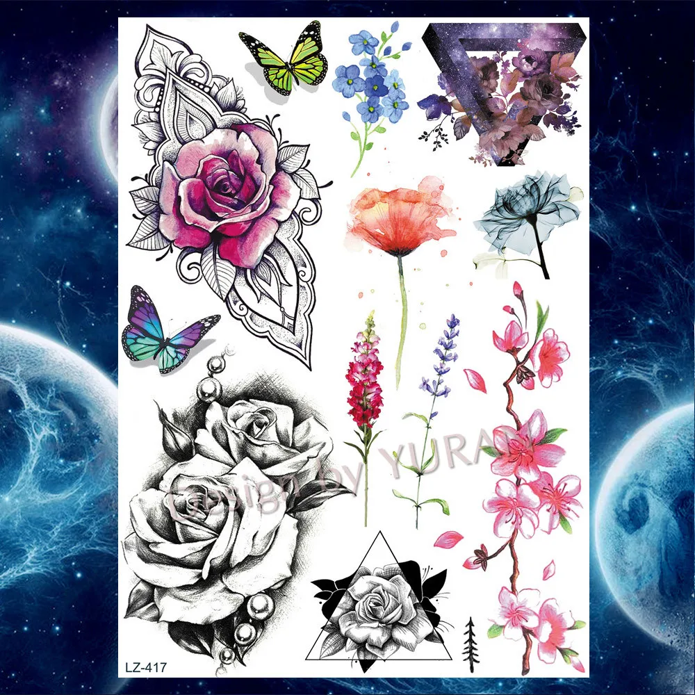 Флэш искусственный фиолетовый браслет флэш наклейки черные эскизы геометрия