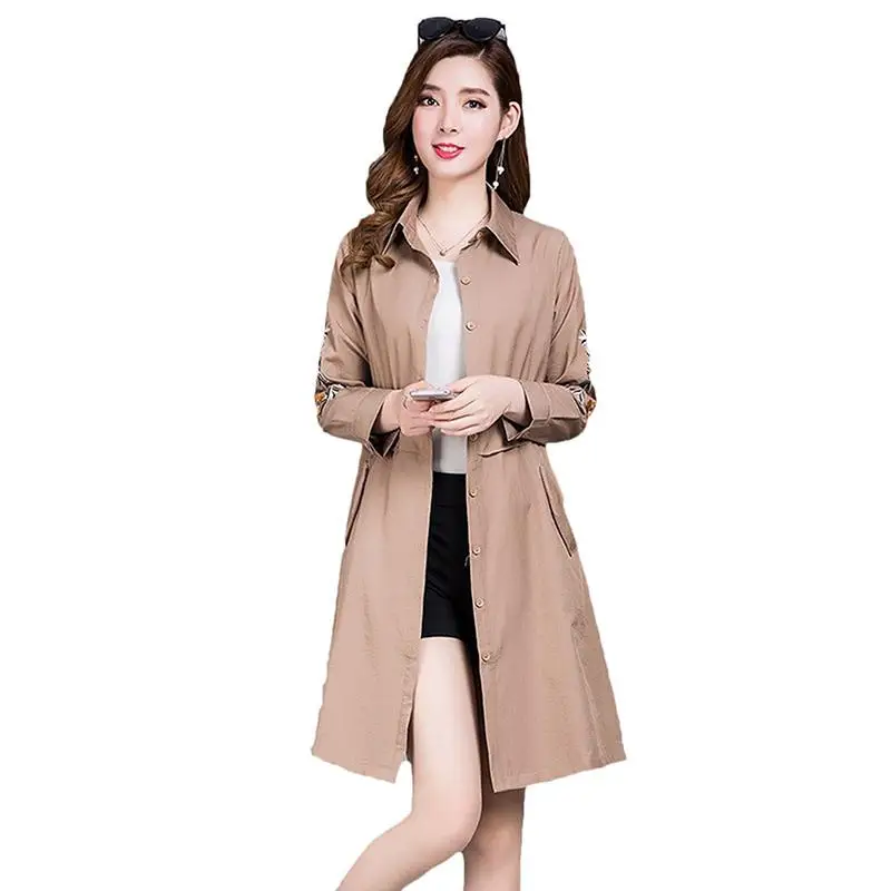 Тренч Женский классический тонкий 2019|Женские плащи и тренчи| |