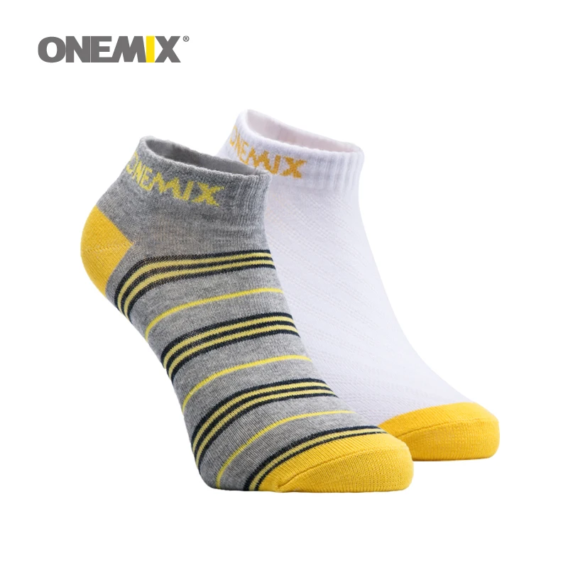 onemix men's running socks pure cotton week socks 7 pairs/lot for 7 days wearing for outdoor jogging walking ship on random