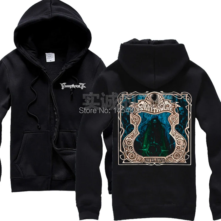

7 Designs Finland Band Finntroll Zipper Sweatshirt sudadera Cotton Rock Hoodies punk folk metal tracksuit fleece Outerwear
