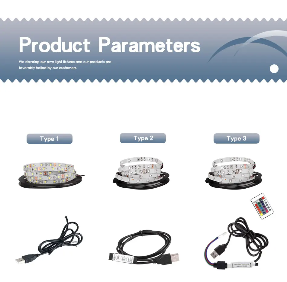 USB Светодиодная лента DC 5 в 50 см 1 м 2 м 3 м 4 м 5 м Мини 3Key 24Key гибкий светильник SMD 2835 Настольный Декор экран ТВ фоновый светильник ing