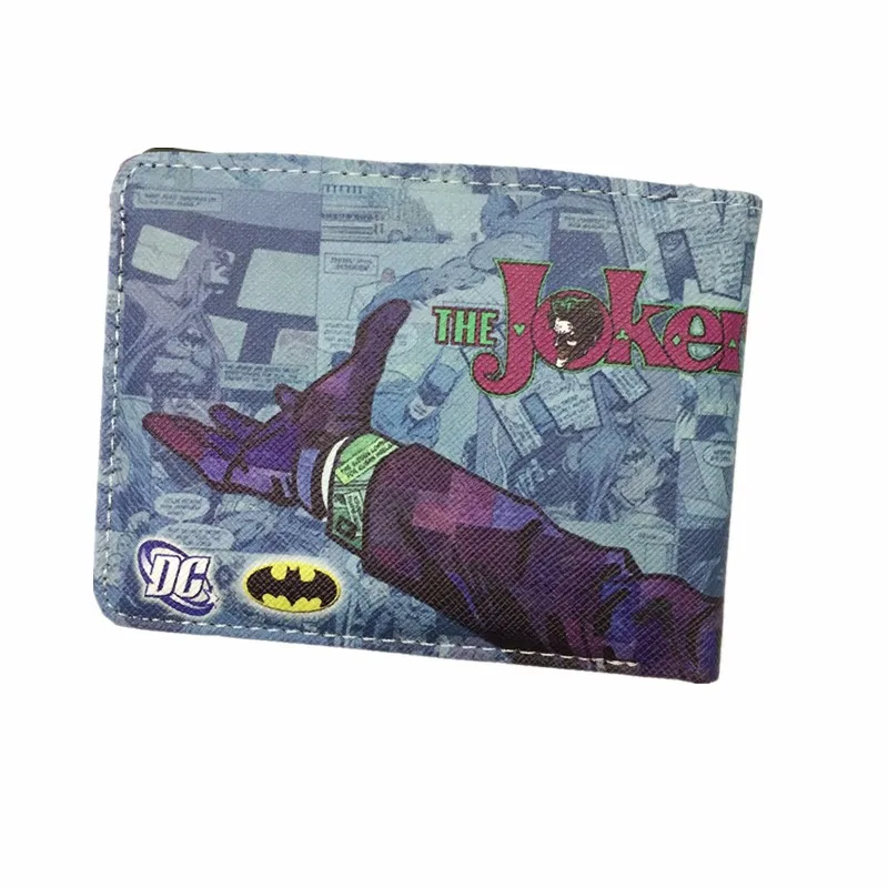 Бумажник из фильма отряд самоубийц Джокер Харли Квинн DC Comics Двойные кошельки для мужчин и женщин с держатель для карт кошелек Billeteras