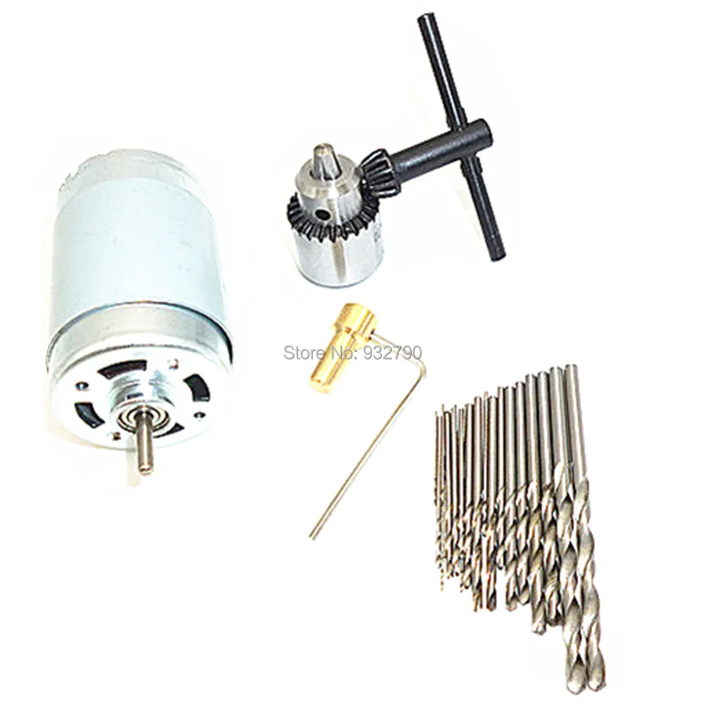 12 В DC Двигатель Электрический Электрические сверла Зажимы ключ JT0 конус 3.17 мм Вал