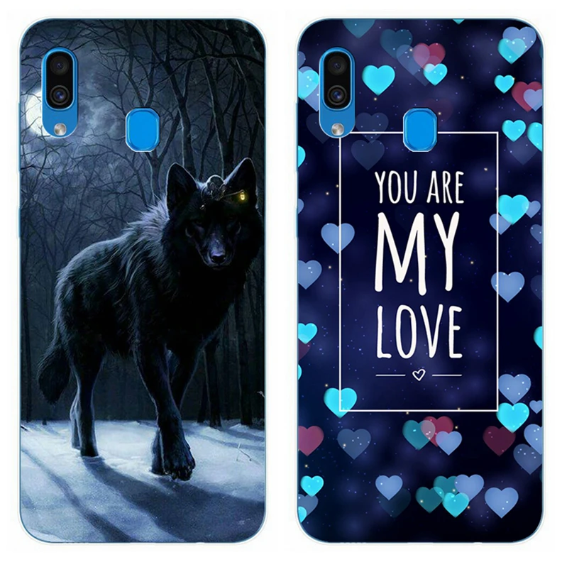 For Coque Samsung A50 A30 6.4&quot Silicone Case on Galaxy Phone back Cover A 30 50 Bumper Capa |