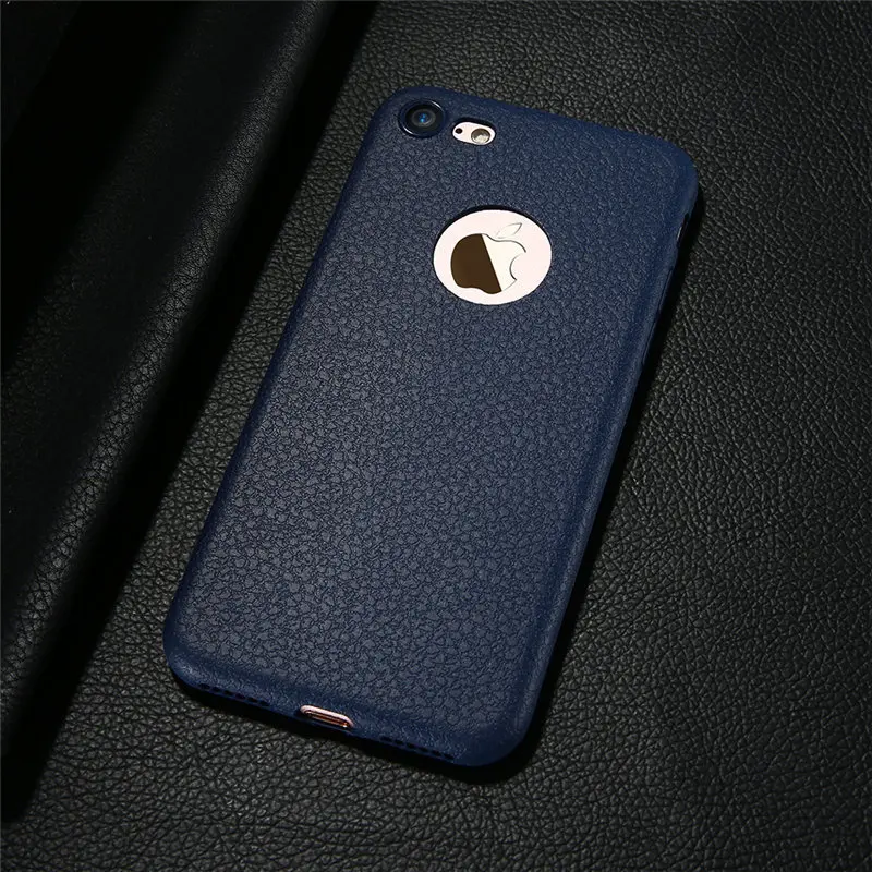 Kisscase Case ультра тонкий кожаный рисунком чехол для телефона iPhone 6 7 8 6s Plus X 10 ten ТПУ