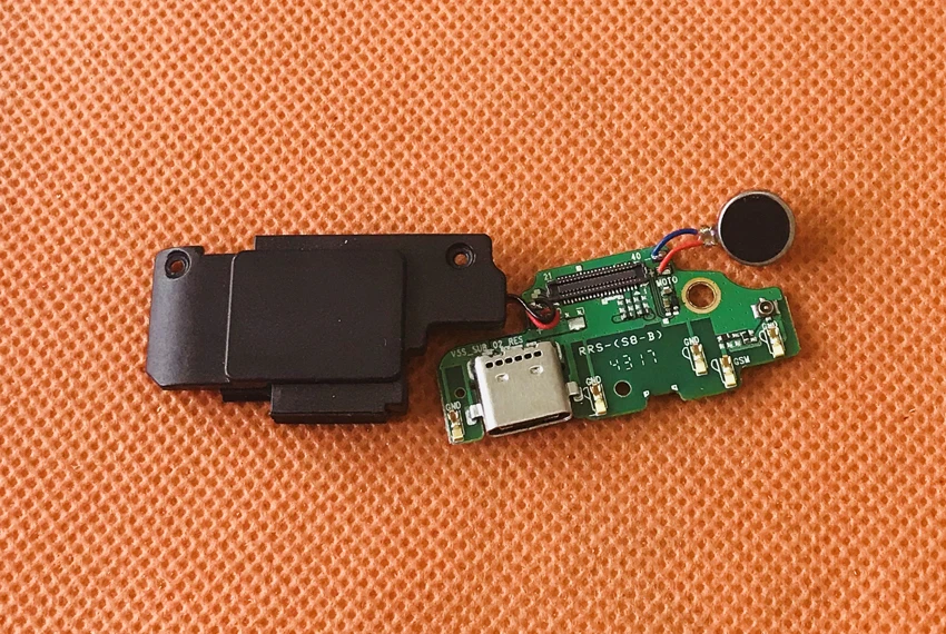 Б/у оригинальная зарядная плата с usb разъемом + Громкий динамик для VKworld S8 MTK6750T Octa