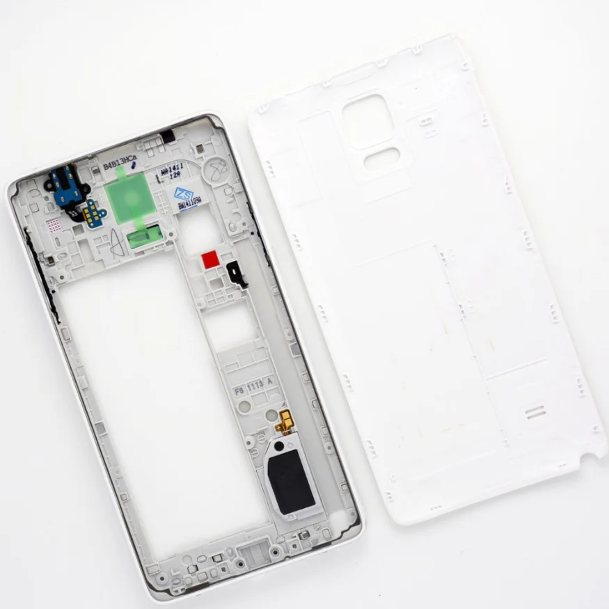 Запасные части для samsung Galaxy Note IV 4 N910F/M/C/T/A задняя крышка + средняя рамка Корпус