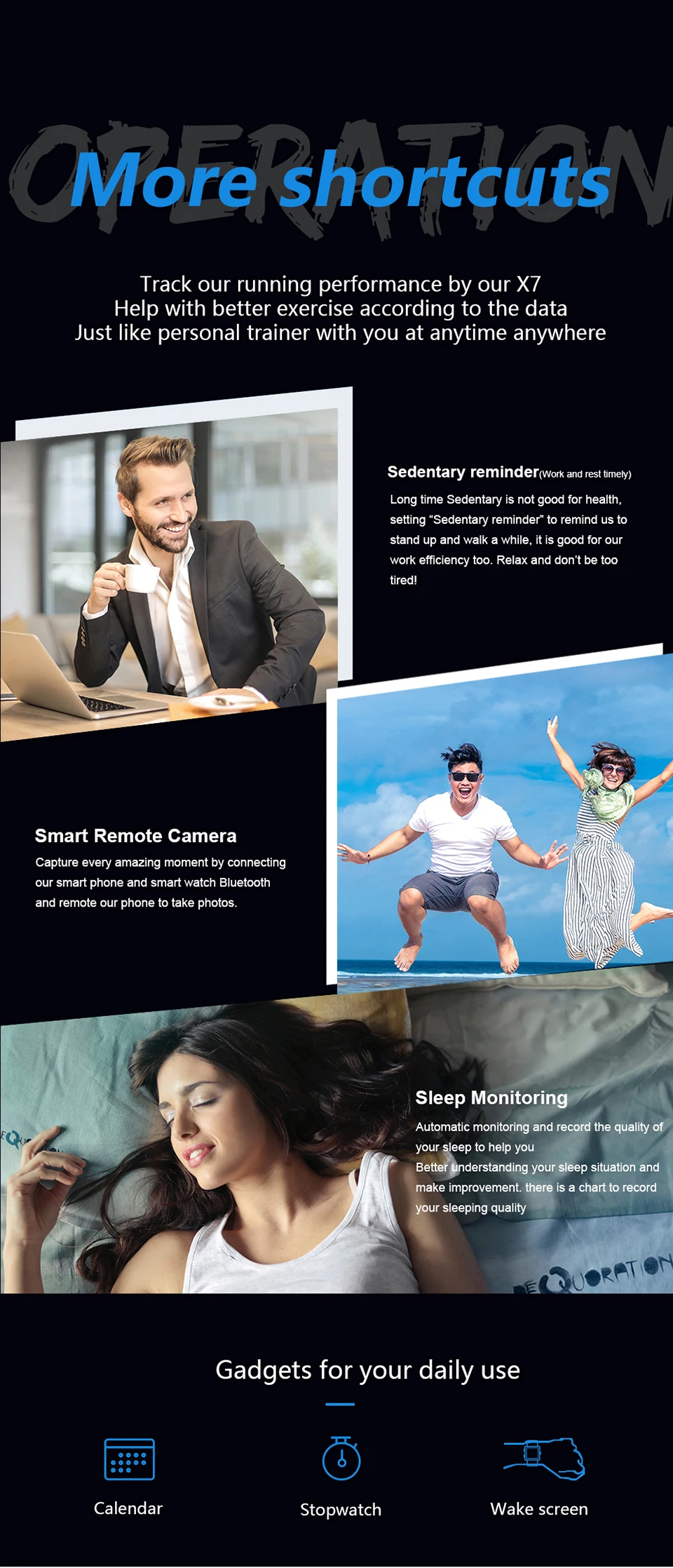 Спортивный браслет X7 IP68 профессиональный водонепроницаемый мульти-спортивный режим здоровья браслет с контролем сердечного ритма кровяного давления