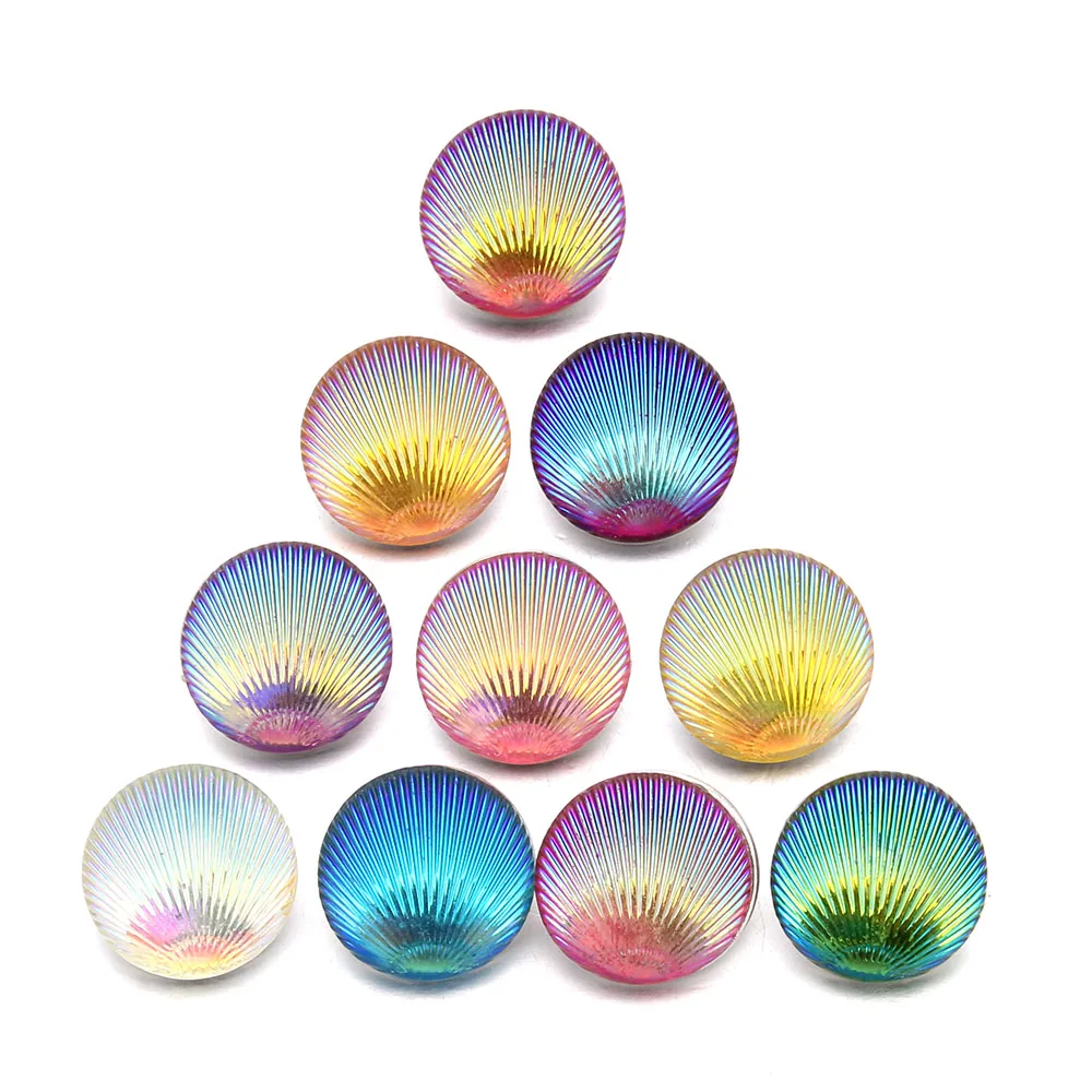 10 шт./лот Xinnver кнопки для ювелирных изделий смешанный стиль Мерцающая Смола