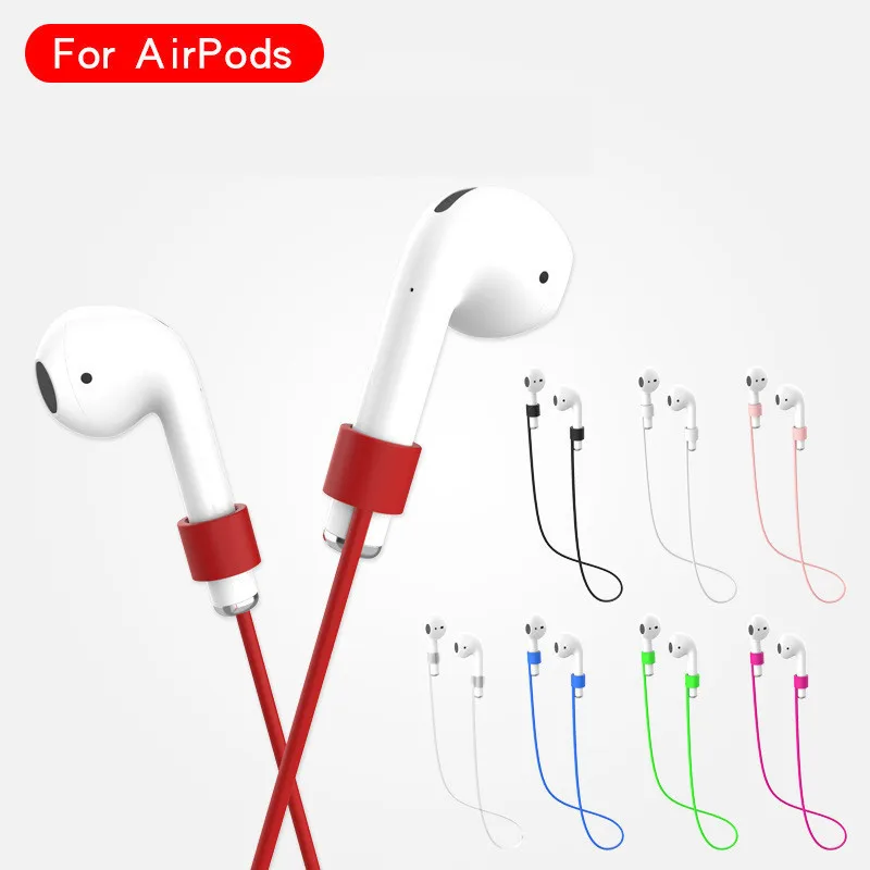 Силиконовый ремешок на шею для наушников Apple Airpods, ремешок для наушников, цепочка для беспроводных наушников, аксессуары для наушников 2yw