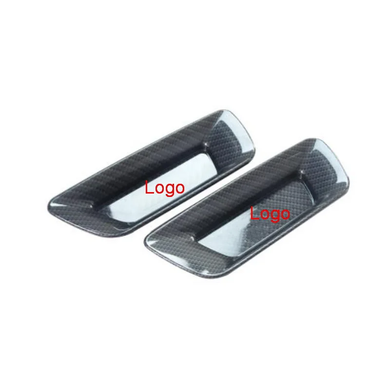 Front 2 door carbon Tonlinker, межкомнатные двери, подлокотник, герметичная крышка, наклейка для CITROEN C5 Aircross-19, автомобильный Стайлинг, 2/4 шт., ABS покрытие, наклейка - Название цвета: Front 2 door carbon