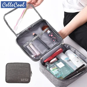 Новый вместительный Магнитный органайзер, катионная дорожная косметичка, водонепроницаемая косметичка, чехол для косметики