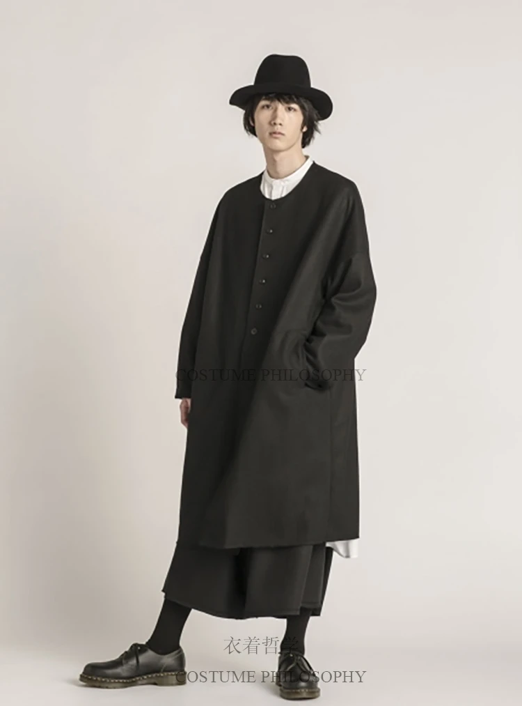 XS-5XL! Новинка мужская одежда модная модель подиума средняя и Длинная Круглая рубашка плюс размер сценический для певца костюмы