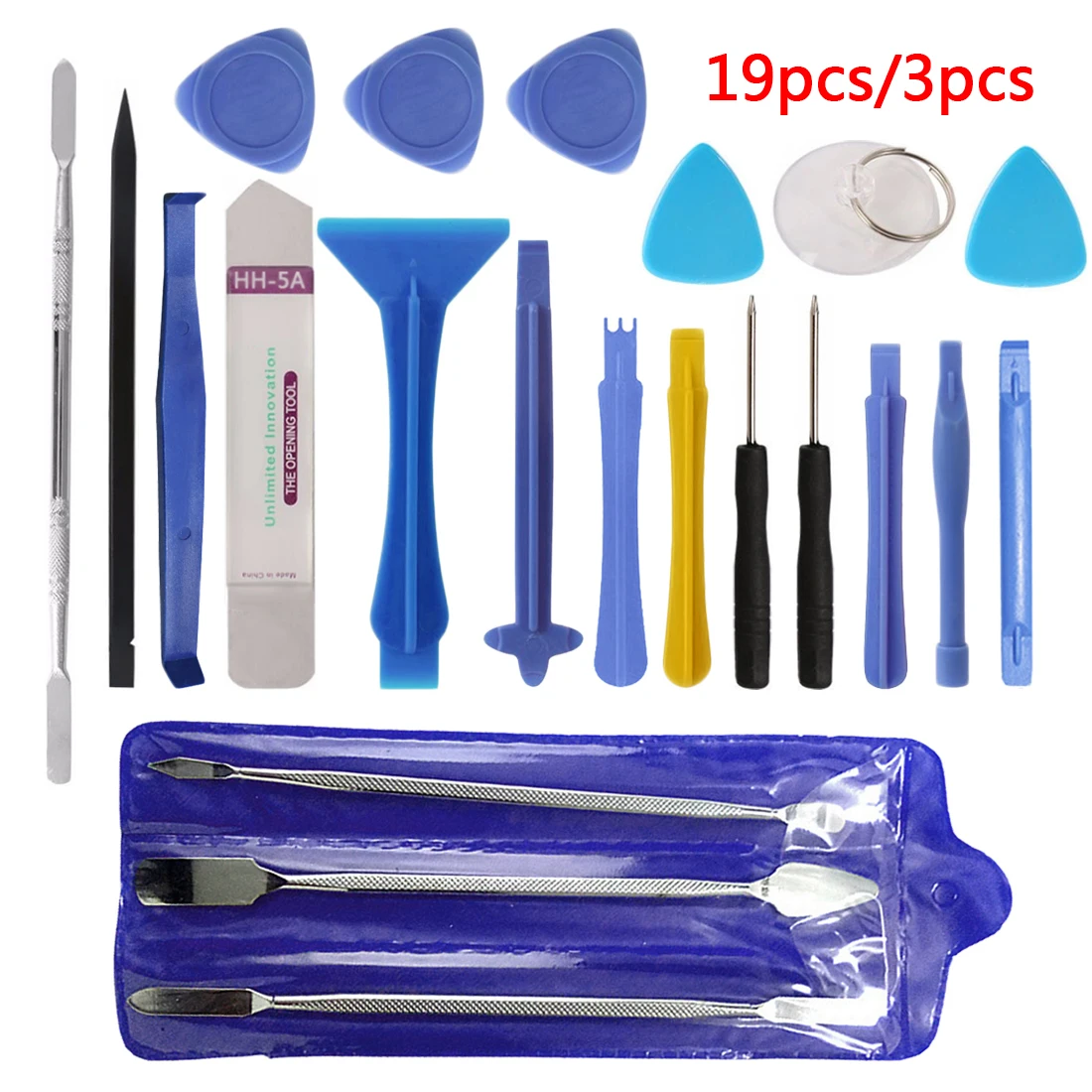 Opening Tools3pcs/19pcs Repair Tool Kit Metal Pry Bar Smartphone Screen Disassemble Tools for iPhone Tablet PC Hand Set | Инструменты